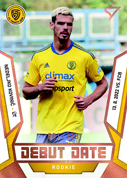 Nedeljko Kovinic Zlin SportZoo FORTUNA:LIGA 2022/23 2. serie Debut Date Rookie /149 #DR-20